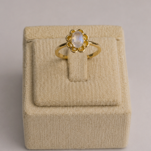 Flower Halo Ring