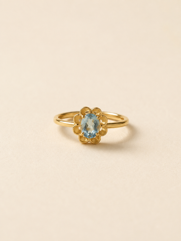Flower Halo Ring