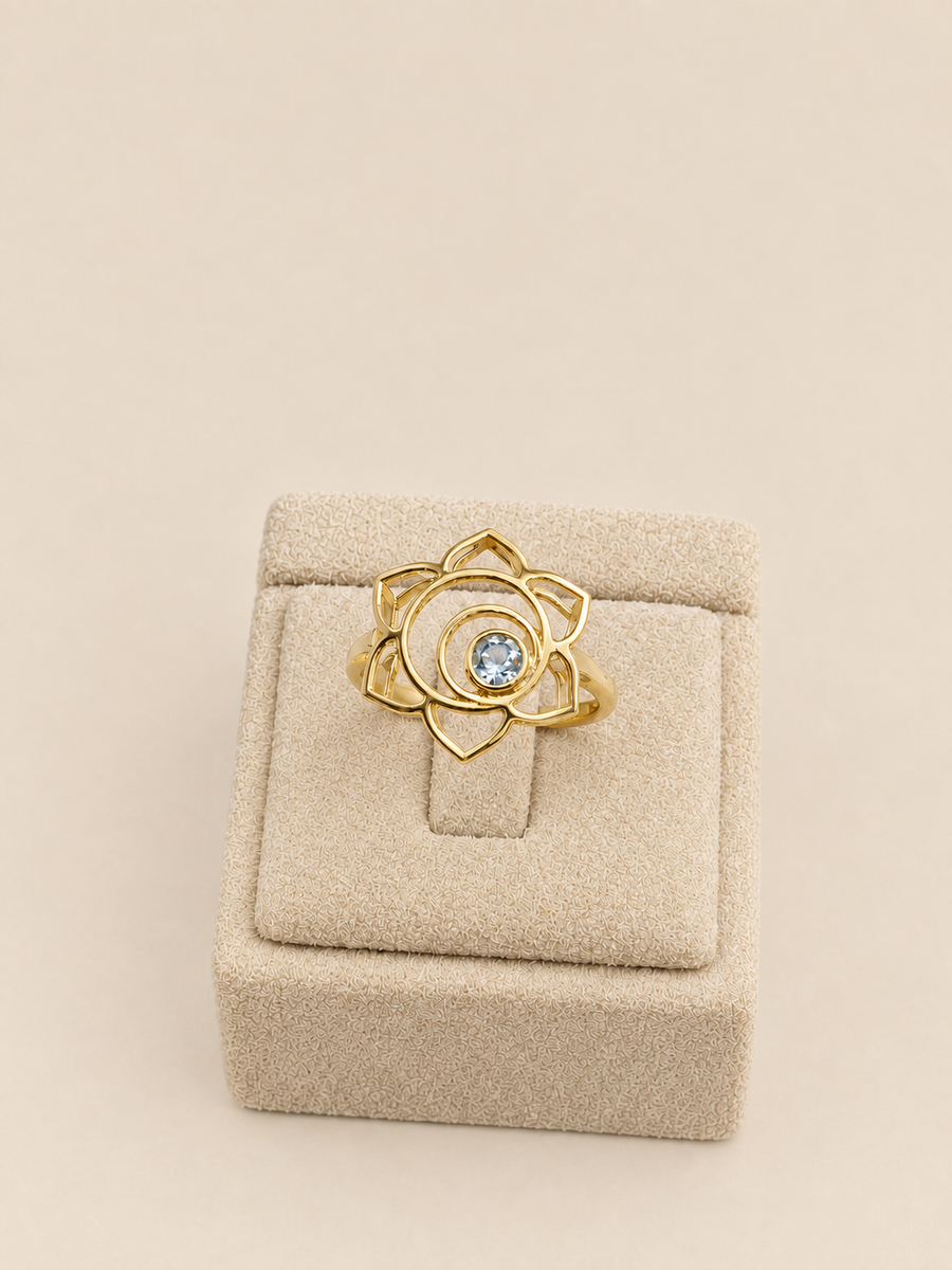 Lotus Halo Ring